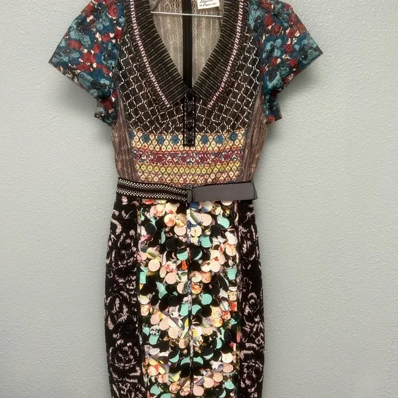 ANTHROPOLOGIE Beguile Byron LARS Margot Pencil Dress multicolored - Picture 13 of 17